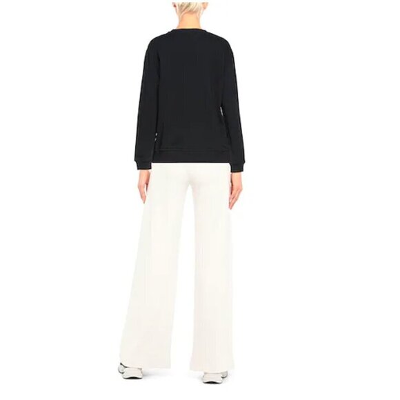 Love Moschino Sweatshirt Box Logo Silver Black size 8 - Picture 3 of 6